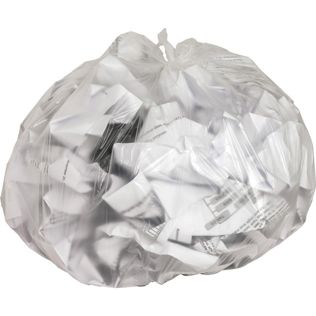 GENUINE JOE 01755  0.01 mil Trash Bags, 10 gal, 24inH x 24inW, Clear, 1000 Bags