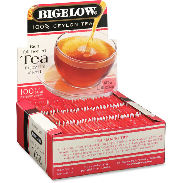 R. C. BIGELOW, INC. 00351 Bigelow Premium Blend Ceylon Tea Bags, Box Of 100
