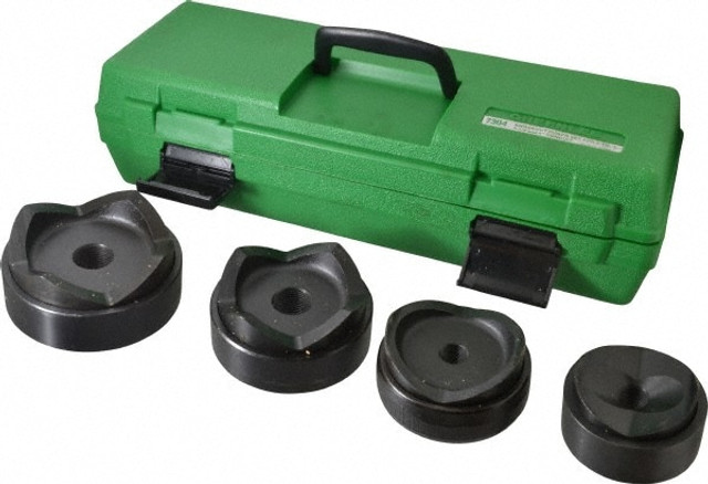 Greenlee 7304 9 Piece, 4" Punch Hole Diam, Hydraulic Standard Punch Kit