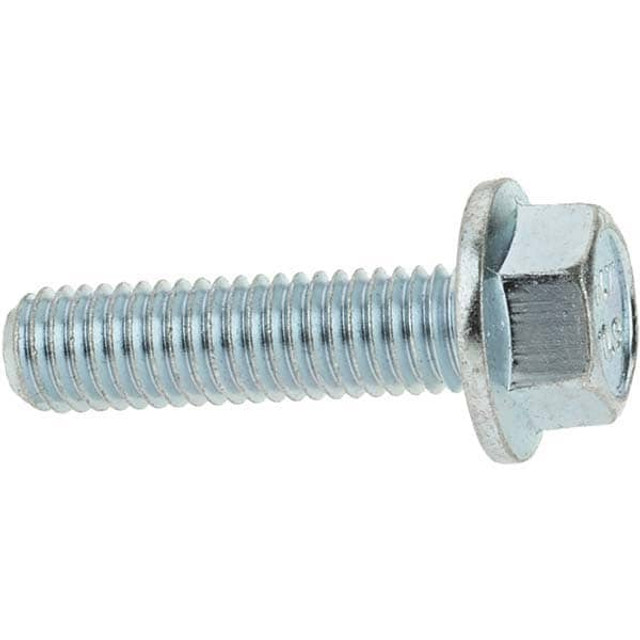 MSC 4562 Smooth Flange Bolt: M8 x 1.25 Metric, 30 mm Length Under Head