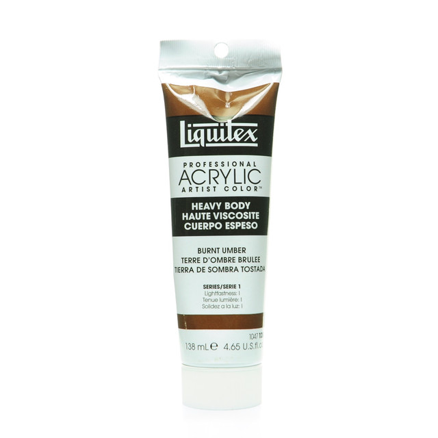 WINSOR & NEWTON 1047128-2 Liquitex Heavy Body Professional Artist Acrylic Colors, 4.65 Oz, Burnt Umber, Pack Of 2 WINSOR & NEWTON 1047128-2 Liquitex Heavy Body Professional Artist Acrylic Colors, 4.65 Oz, Burnt Umber, Pack Of 2