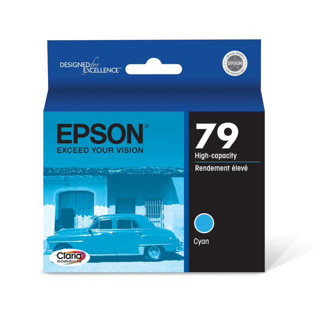 EPSON AMERICA INC. T079220 Epson 79 Claria Cyan High-Yield Ink Cartridge, T079220