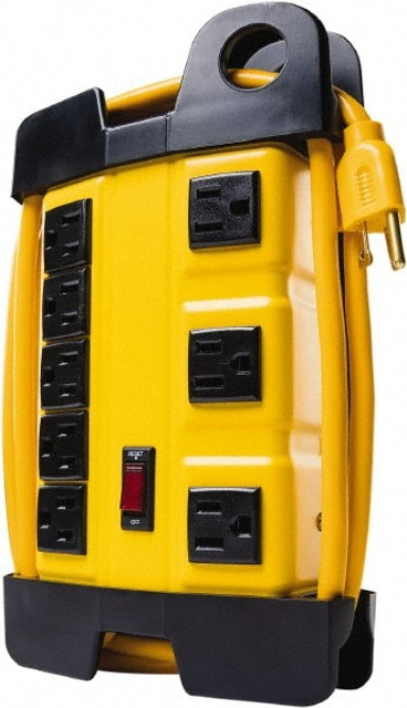 Woods PRO 4658 6 Outlets, 125 Volts, 15 Amps, 10' Cord, Power Outlet Strip