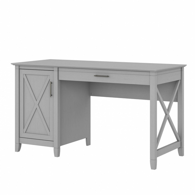 BUSH INDUSTRIES INC. KWD154CG-03 Bush Furniture Key West 54inW Computer Desk With Keyboard Tray And Storage, Cape Cod Gray, Standard Delivery BUSH INDUSTRIES INC. KWD154CG-03 Bush Furniture Key West 54inW Computer Desk With Keyboard Tray And Storage, Cape Cod Gray, Standard Delivery