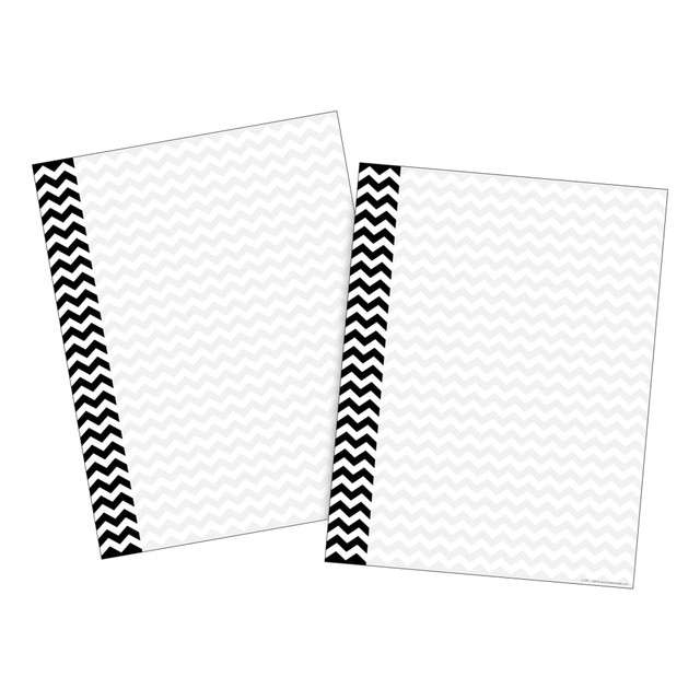 BARKER CREEK PUBLISHING, INC. Barker Creek BC3622  Computer Paper, Letter Paper Size, 60 Lb, Black Chevron, 100 Sheets