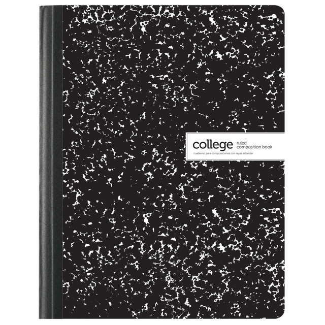 Great for a variety of subjects - this sturdy, high-quality school composition notebook is ruled for neater note-taking.  Conveniently take notes on 16 lb. sheets  Sewn and taped binding for extra-durability