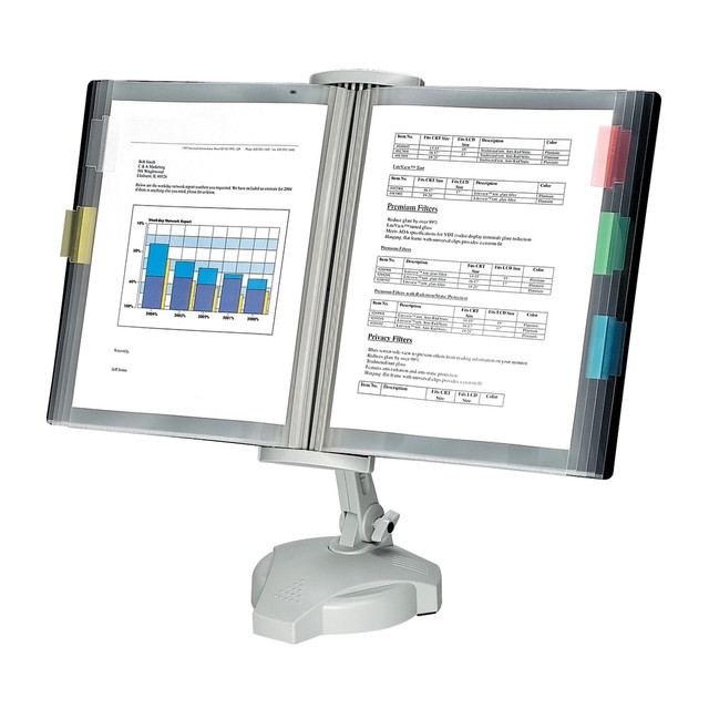 FELLOWES INC. 22300 Fellowes Desktop Reference Rack, Platinum FELLOWES INC. 22300 Fellowes Desktop Reference Rack, Platinum