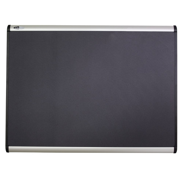 ACCO BRANDS USA, LLC MB543A Quartet Prestige Plus Magnetic Fabric Bulletin Board, 36in x 24in, Aluminum Frame With Silver Finish