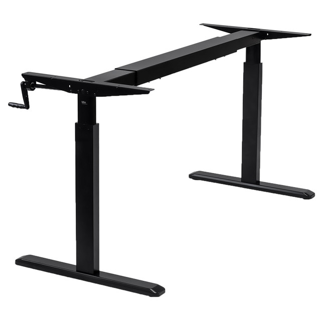 TRANSFORM PARTNERS LLC Mount-It! MI-7931  MI-7931 44inW Stand-Up Desk Frame With Manual Crank, Black