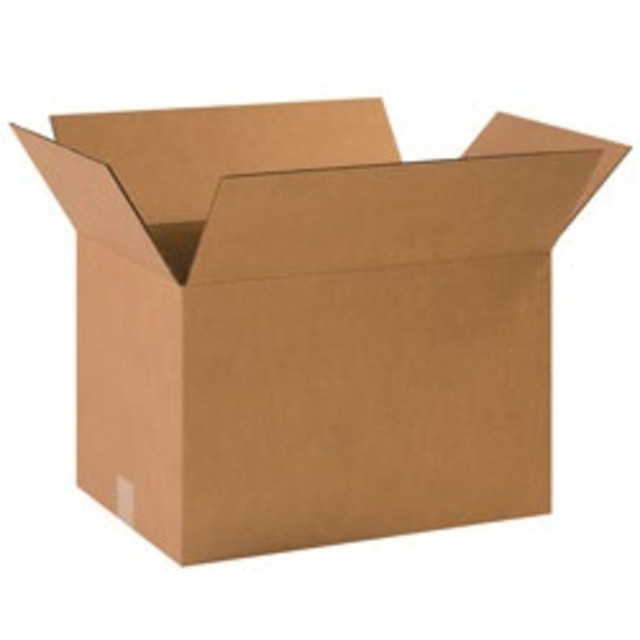B O X MANAGEMENT, INC. 181212R Partners Brand Corrugated Boxes, 18 1/2in x 12 1/2in x 12in, Kraft, Pack Of 20 B O X MANAGEMENT, INC. 181212R Partners Brand Corrugated Boxes, 18 1/2in x 12 1/2in x 12in, Kraft, Pack Of 20