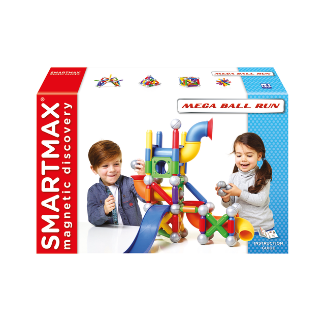 Create fun pathways for kids to stage exciting races. The magnetic construction allows you to quickly assemble and disassemble pieces.  Colorful tubes and X-shape bars have magnetic ends that help kids create their own pathways for racing. Magnets can carry up to 60 times their weight to provide added stability.  Fun way for children to explore and learn more about magnetism.  Compatible with other SmartMax sets (not included).  Includes guidelines to teach more about magnetism, how to create 2-D structures and how to reinforce them to turn them into 3-D designs.  Ideal for preschool to grade 3 classrooms.