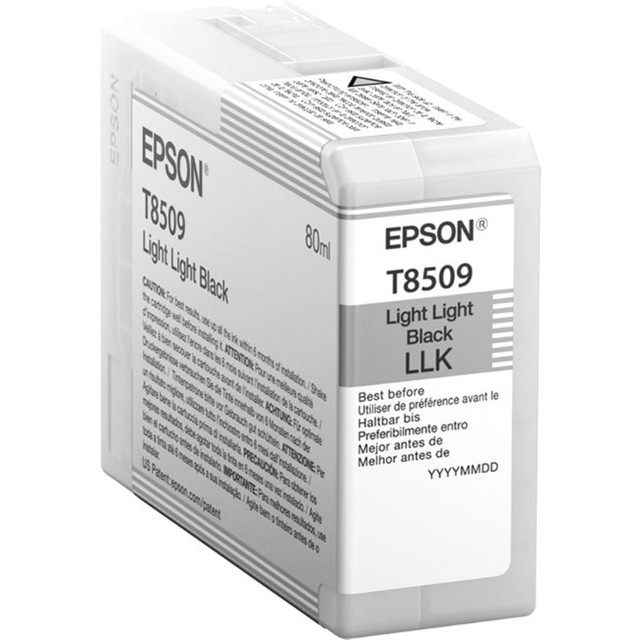 EPSON AMERICA INC. T850900 Epson UltraChrome HD T850 Original Inkjet Ink Cartridge - Light Black Pack - Inkjet EPSON AMERICA INC. T850900 Epson UltraChrome HD T850 Original Inkjet Ink Cartridge - Light Black Pack - Inkjet