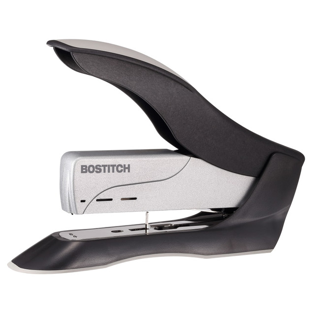 AMAX INCORPORATED 1300 Bostitch Spring-Powered Premium Heavy Duty Stapler, 100 Sheet Capcity, Black/Silver