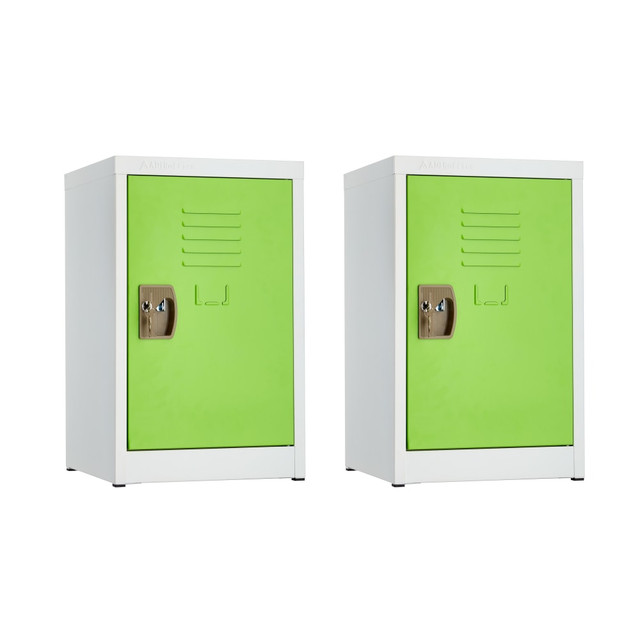ADIR CORP. ADI629-02-GRN-2PK Alpine AdriOffice 1-Tier Steel Lockers, 24inH x 15inW x 15inD, Green, Set Of 2 Lockers ADIR CORP. ADI629-02-GRN-2PK Alpine AdriOffice 1-Tier Steel Lockers, 24inH x 15inW x 15inD, Green, Set Of 2 Lockers