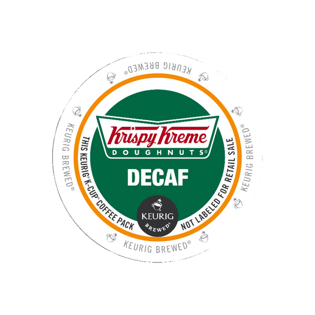 GREEN MOUNTAIN COFFEE ROASTERS, INC. 10099555061113 Krispy Kreme Doughnuts Single-Serve Coffee K-Cup Pods, Decaffeinated, Carton Of 24