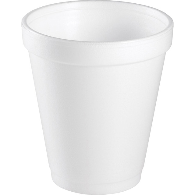 DART CONTAINER CORPORATION 8J8 Dart Insulated Foam Drinking Cups, White, 8 Oz, Box Of 1,000 Cups