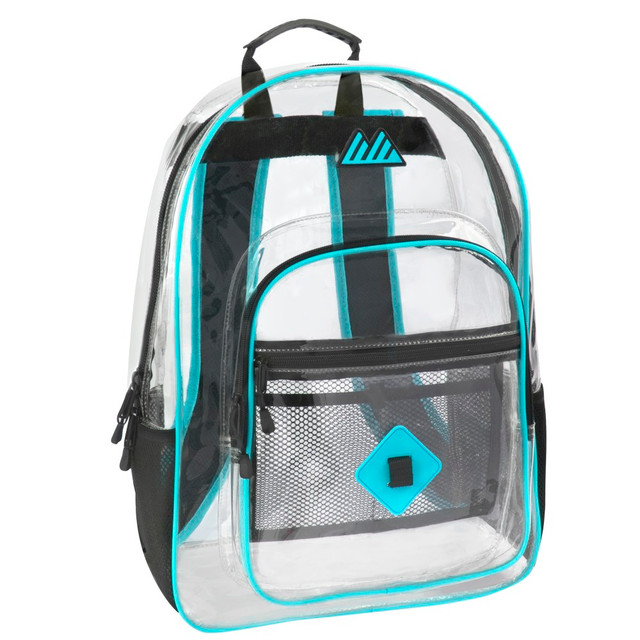 A.D. SUTTON & SONS/PACESETTER 7796TRQ Trailmaker Clear Backpack, Turquoise Trim A.D. SUTTON & SONS/PACESETTER 7796TRQ Trailmaker Clear Backpack, Turquoise Trim
