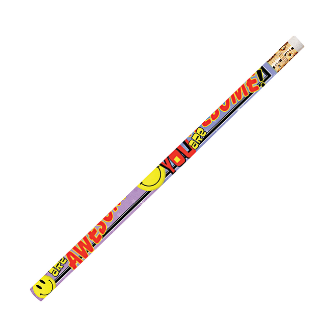 Musgrave Pencil Co. Inc. MUS2473D-12 Musgrave Pencil Co. Motivational Pencils, 2.11 mm, #2 Lead, You Are Awesome, Multicolor, Pack Of 144 Musgrave Pencil Co. Inc. MUS2473D-12 Musgrave Pencil Co. Motivational Pencils, 2.11 mm, #2 Lead, You Are Awesome, Multicolor, Pack Of 144