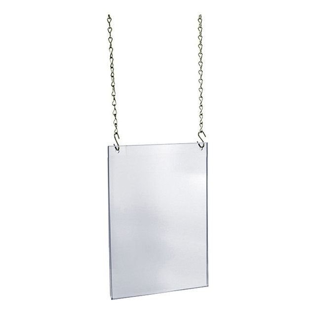 AZAR DISPLAYS 172708  Hanging Poster Frame, Ledger/Tabloid, 11in x 17in, Clear