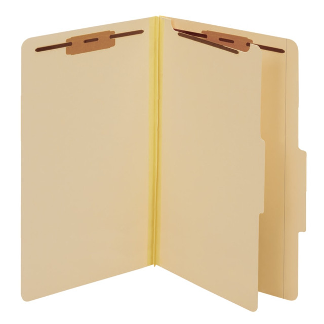 GLOBE WEIS 98621P Pendaflex Manila Pressboard Classification Folders, 1/5 Tab Cut, Legal Size, Manila, Box Of 10