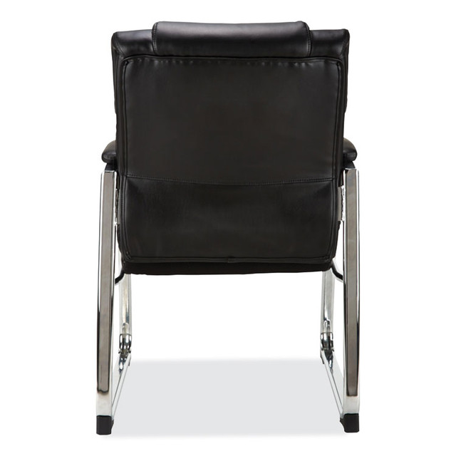 ALERA HD4319 Alera Hildred Series Guest Chair, 25" x 28.94" x 37.8", Black Seat, Black Back, Chrome Base