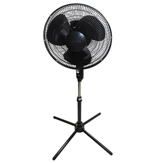 OPTIMUS ENTERPRISE, INC. 99592036M Optimus 16in Adjustable Oscillating Stand Fan, Black