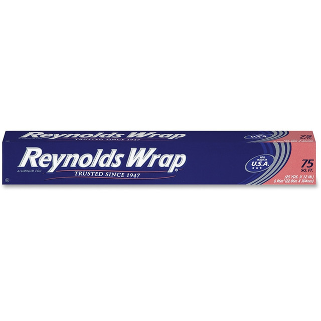 REYNOLDS CONSUMER PRODUCTS LLC F28015CT Reynolds Wrap Standard Aluminum Foil - 12in Width x 75 ft Length - Moisture Proof, Grease Proof, Odor Proof, Durable, Heat Resistant, Cold Resistant, Molded - Aluminum - Silver - 35 / Carton REYNOLDS CONSUMER PRODUCTS LLC F28015CT Reynolds Wrap Standard Aluminum Foil - 12in Width x 75 ft Length - Moisture Proof, Grease Proof, Odor Proof, Durable, Heat Resistant, Cold Resistant, Molded - Aluminum - Silver - 35 / Carton