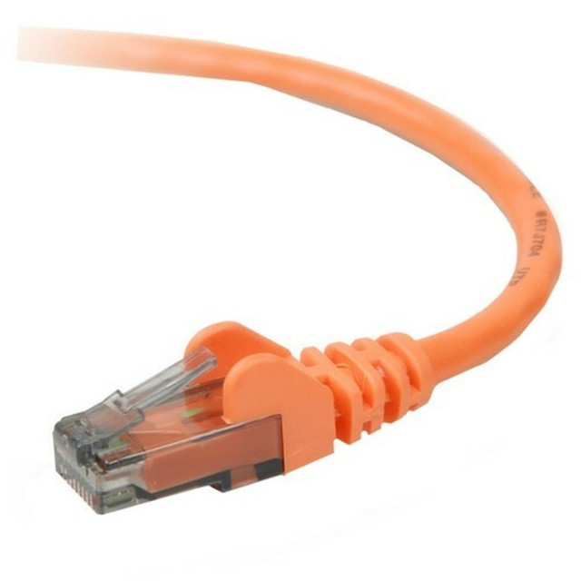 BELKIN, INC. A3L980-06-ORG-S Belkin Cat.6 Patch Cable - RJ-45 Male - RJ-45 Male - 6ft - Orange