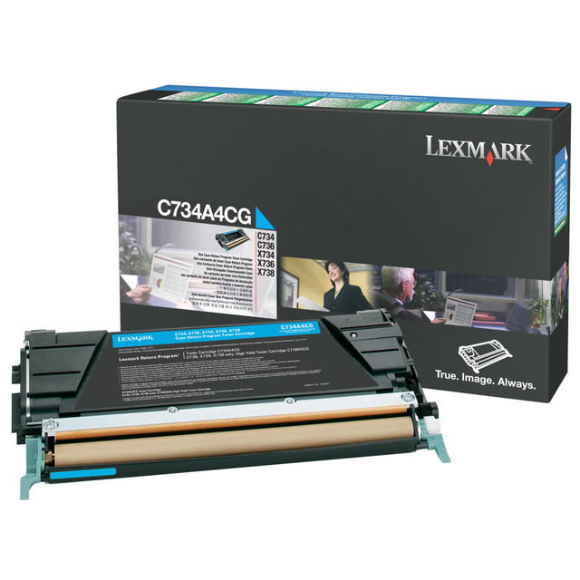 LEXMARK INTERNATIONAL, INC. C734A4CG Lexmark C734A4CG Cyan Toner Cartridge