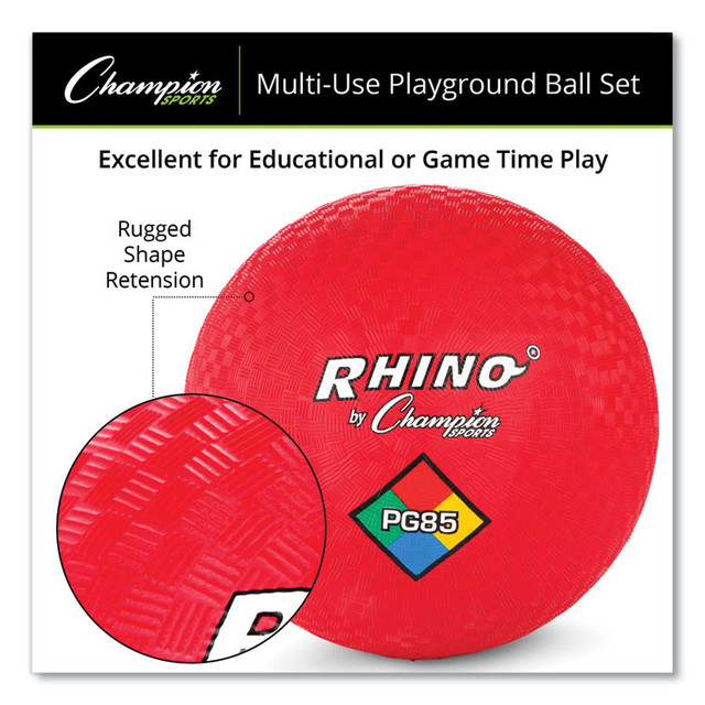 CHAMPION SPORT Sports UPGSET1 Playground Ball Set, Assorted Sizes and Colors, 14/Set