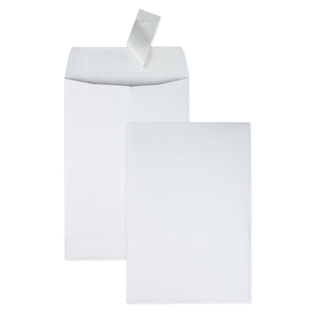 QUALITY PARK PRODUCTS 44334 Quality Park Redi-Strip Catalog Envelopes, 6 1/2in x 9 1/2in, Self-Adhesive, White, Box Of 100