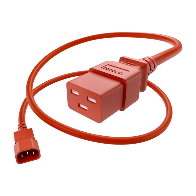 UNIRISE USA, LLC PWCD-C14C19-15A-04F-RED UNC Group - Power cable - IEC 60320 C14 to IEC 60320 C19 - 250 V - 15 A - 4 ft - red UNIRISE USA, LLC PWCD-C14C19-15A-04F-RED UNC Group - Power cable - IEC 60320 C14 to IEC 60320 C19 - 250 V - 15 A - 4 ft - red
