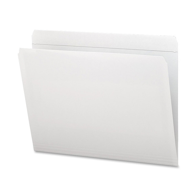 SMEAD MFG CO 12810 Smead Straight-Cut File Folders, Letter Size, White, Box Of 100 SMEAD MFG CO 12810 Smead Straight-Cut File Folders, Letter Size, White, Box Of 100