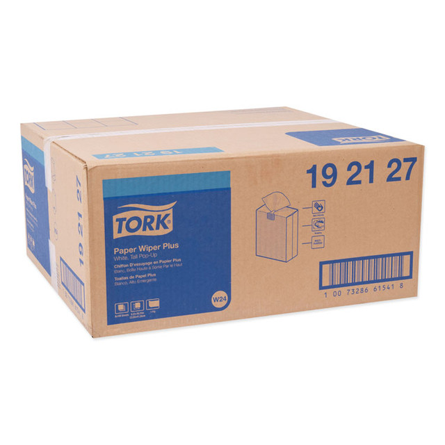 SCA TISSUE Tork® 192127 Multipurpose Paper Wiper, 9.25 x 16.25, White, 100/Box, 8 Boxes/Carton