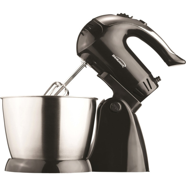 BRENTWOOD APPLIANCES, INC. SM-1153 Brentwood 5 Speed Stand Mixer with Stainless Steel Bowl in Black (SM-1153) - 200 W - Black BRENTWOOD APPLIANCES, INC. SM-1153 Brentwood 5 Speed Stand Mixer with Stainless Steel Bowl in Black (SM-1153) - 200 W - Black