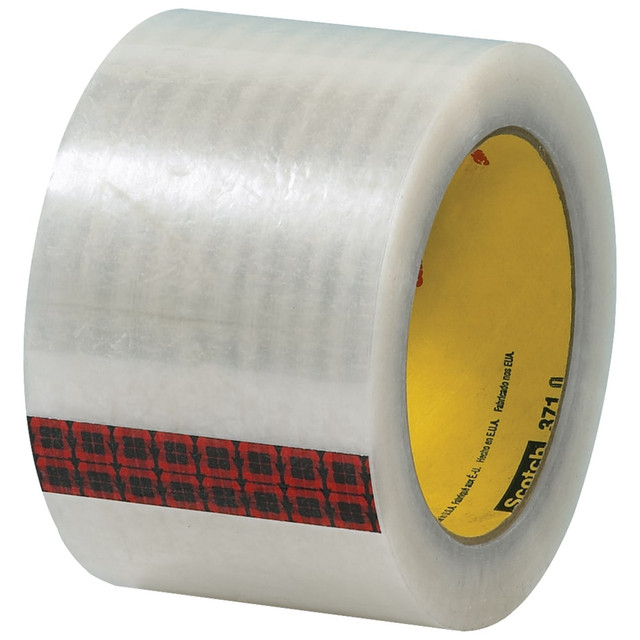 B O X MANAGEMENT, INC. FSC12122ASCIN25 3M 371 Carton Sealing Tape, 3in Core, 3in x 110 Yd., Clear, Case Of 6