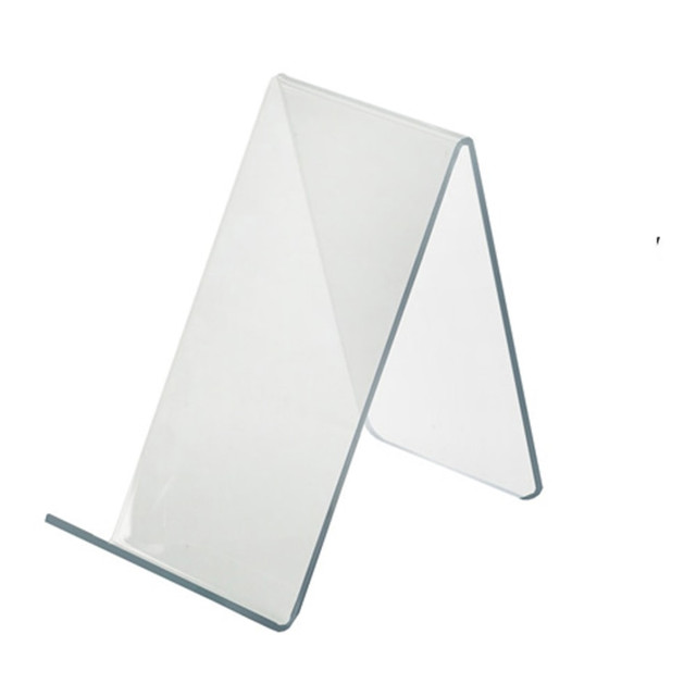 AZAR DISPLAYS 515415  Acrylic Easel Displays, 4-1/8inH x 2-1/2inW x 5inD, Clear, Pack Of 10 Holders