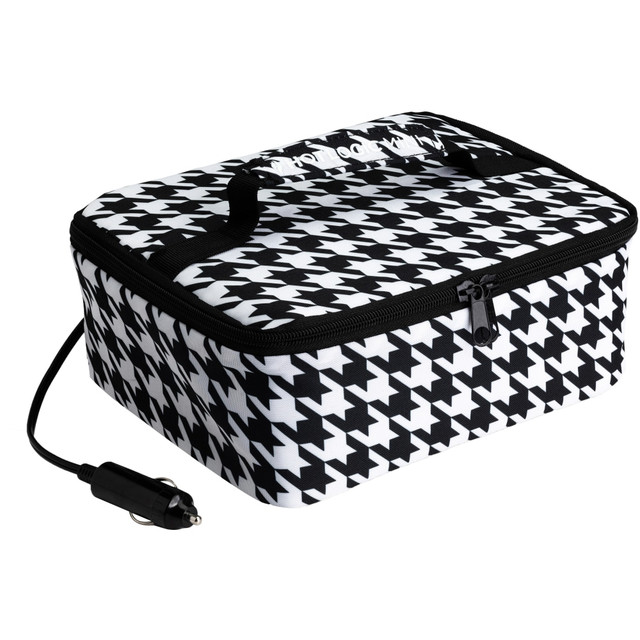 HAVEN INNOVATION, INC. 16801045-HND HOTLOGIC Portable Personal 12V Mini Oven, Houndstooth