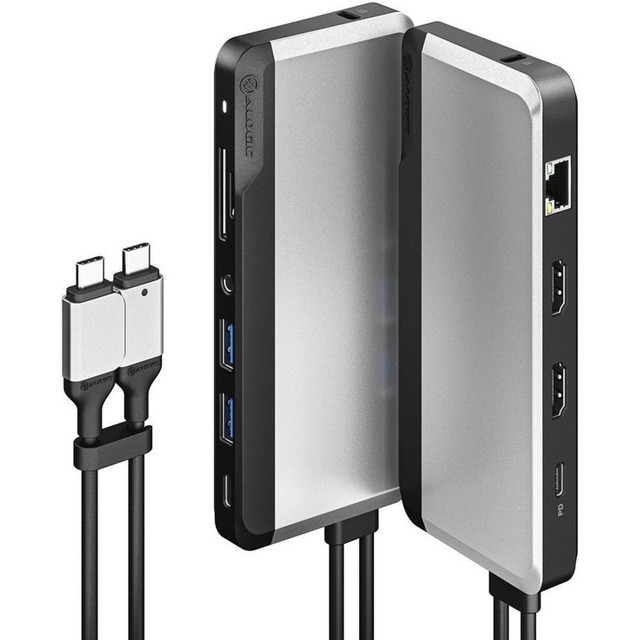 ALOGIC USA U2CSH-SGR ALOGIC USB-C Super Dock - 10-in-1 with Dual Display 4K 60Hz Support - SPACE GREY - for Notebook/Tablet PC - 100 W - USB Type C - 4 x USB Ports - USB Type-C - Network (RJ-45) - HDMI - Wired ALOGIC USA U2CSH-SGR ALOGIC USB-C Super Dock - 10-in-1 with Dual Display 4K 60Hz Support - SPACE GREY - for Notebook/Tablet PC - 100 W - USB Type C - 4 x USB Ports - USB Type-C - Network (RJ-45) - HDMI - Wired