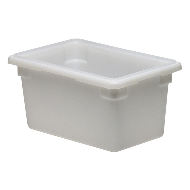 CAMBRO MFG. CO. Cambro 12189P148  Poly Food Storage Boxes, 9inH x 12inW x 18inD, White, Case Of 6 Boxes