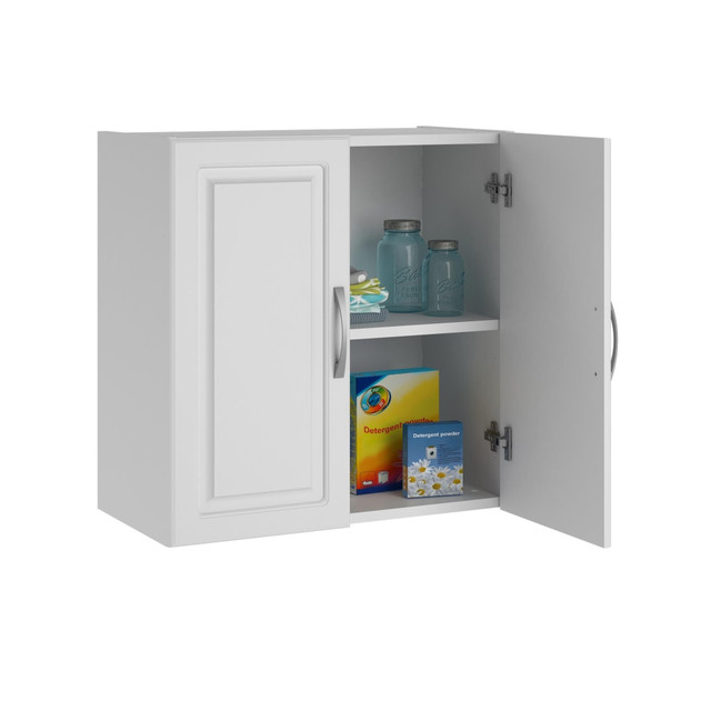 AMERIWOOD INDUSTRIES, INC. 7366401PCOM Ameriwood Home SystemBuild Kendall Wall Cabinet, 24inW, White AMERIWOOD INDUSTRIES, INC. 7366401PCOM Ameriwood Home SystemBuild Kendall Wall Cabinet, 24inW, White