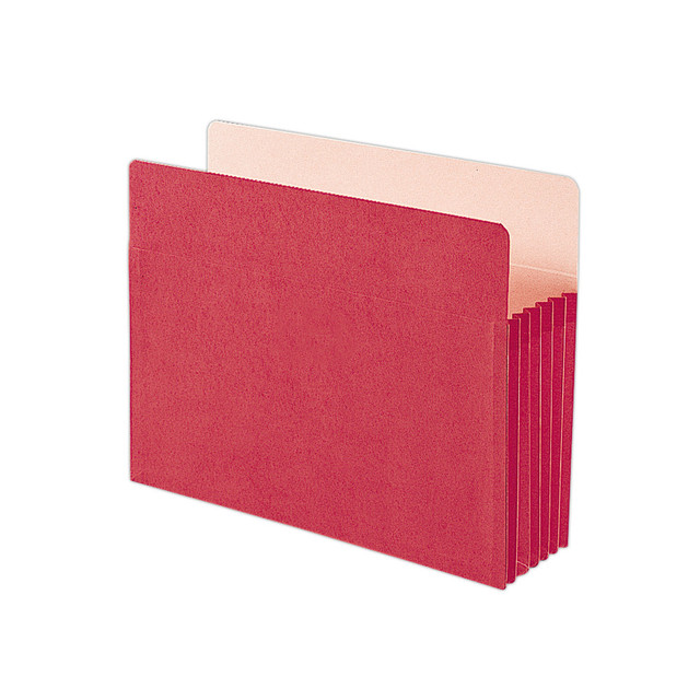 SMEAD MFG CO 73241 Smead Color File Pockets, Letter Size, 5 1/4in Expansion, 9 1/2in x 11 3/4in, Red