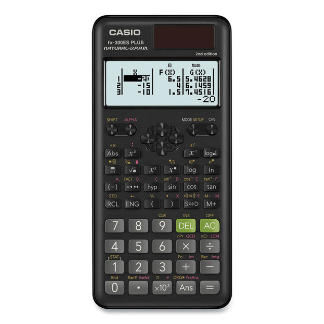 CASIO, INC. FX300ESPLS2 FX-300ES Plus 2nd Edition Scientific Calculator, 16-Digit LCD, Black