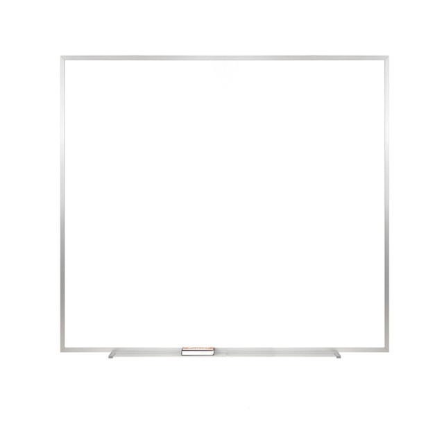 GHENT MANUFACTURING INC. M2-44-4 Ghent M2 Non-Magnetic Dry-Erase Whiteboard, 48 1/2in x 48 1/2in, Satin Aluminum Frame