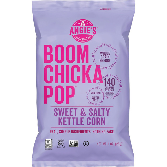 CONAGRA Angie's BOOMCHICKAPOP SN01213 Angies BOOMCHICKAPOP Popcorn - Gluten-free, Non-GMO - Sweet and Salty, Kettle Corn - 1 oz - 24 / Carton