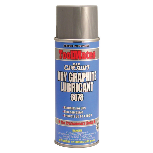 AERVOE 8078 Crown Dry Graphite, 12 Oz, Pack Of 12 Cans