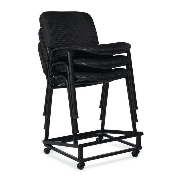 GLOBAL INDUSTRIES INC OTG11704-QL10 Offices To Go Stackable Chair, Black, Pack Of 2