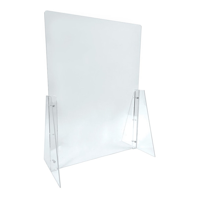 AZAR INTERNATIONAL INC 179822 Azar Displays Counter Cashier Shields, 31-1/2inH x 23-1/2inW x 11inD, Clear, Pack Of 2 Shields AZAR INTERNATIONAL INC 179822 Azar Displays Counter Cashier Shields, 31-1/2inH x 23-1/2inW x 11inD, Clear, Pack Of 2 Shields
