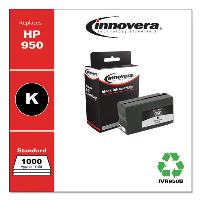 INNOVERA 950B Remanufactured Black Ink, Replacement for 950 (CN049AN), 1,000 Page-Yield