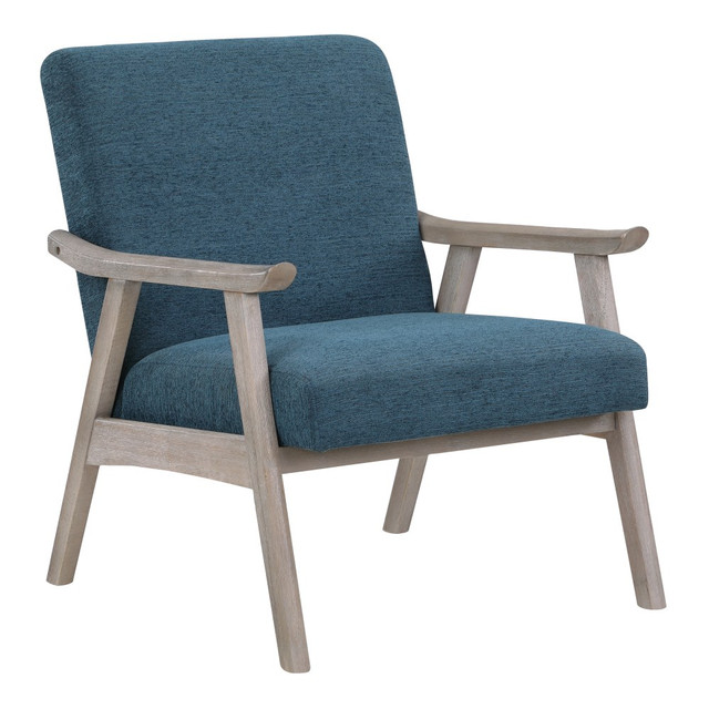 OFFICE STAR PRODUCTS WDN51BG-BY4 Office Star Weldon Armchair, Azure/Brushed Gray OFFICE STAR PRODUCTS WDN51BG-BY4 Office Star Weldon Armchair, Azure/Brushed Gray